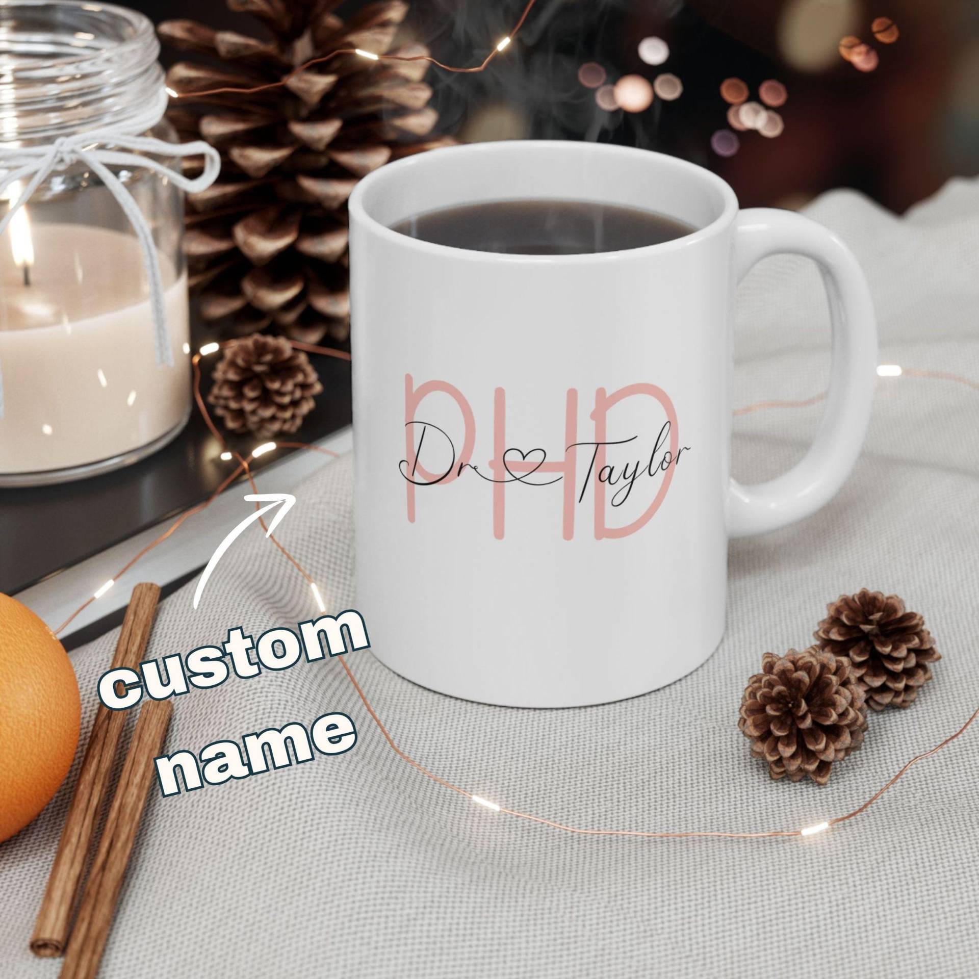 Phd Graduates Gift, Graduation Mug, Personalized Doctor Mug | Custom Phd & Future Md Graduation Gift Idea Dr. Appreciation von BeyondDesignForYou