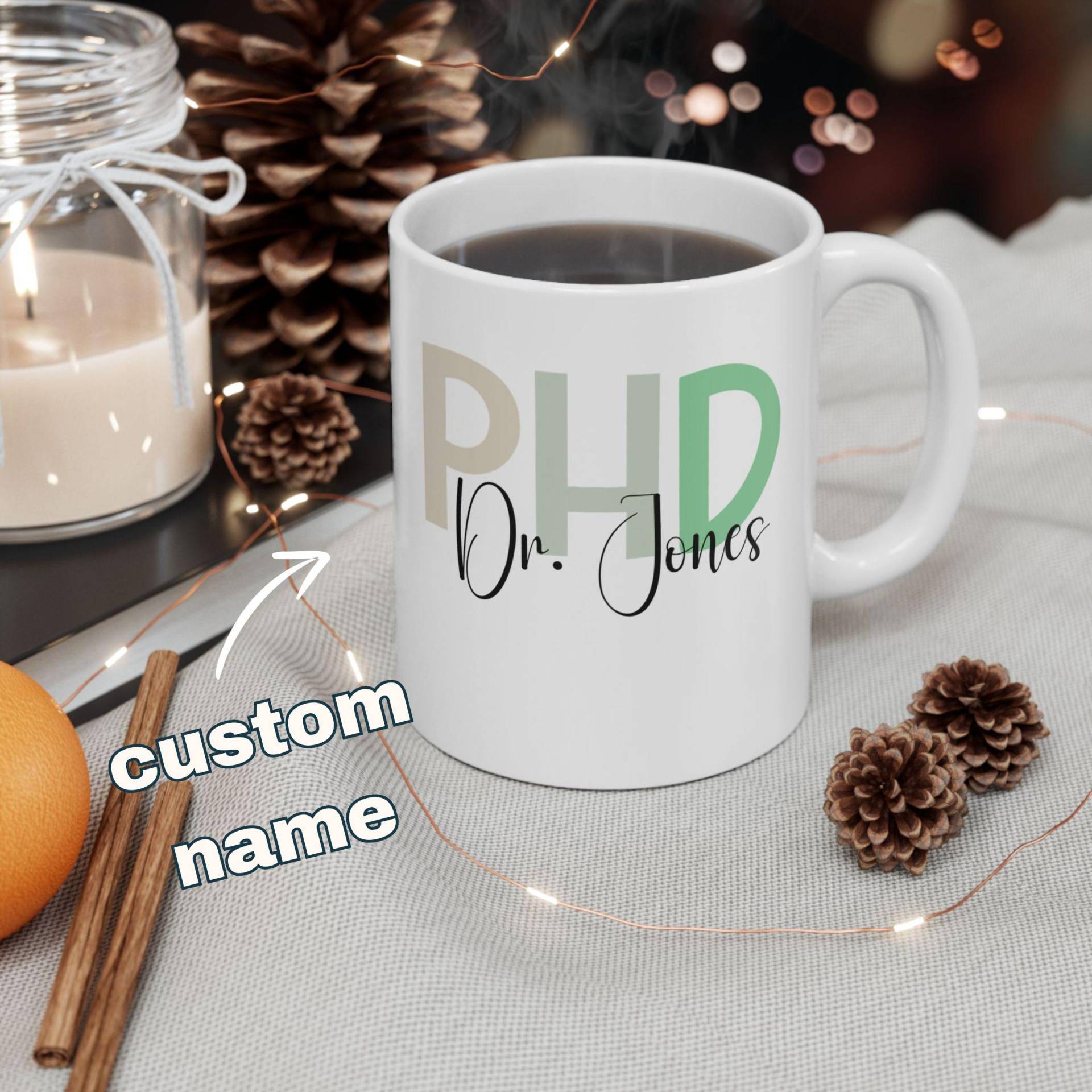Phd Graduates Gift, Graduation Mug, Personalized Doctor Mug | Custom Phd & Future Md Graduation Gift Idea Dr. Appreciation von BeyondDesignForYou