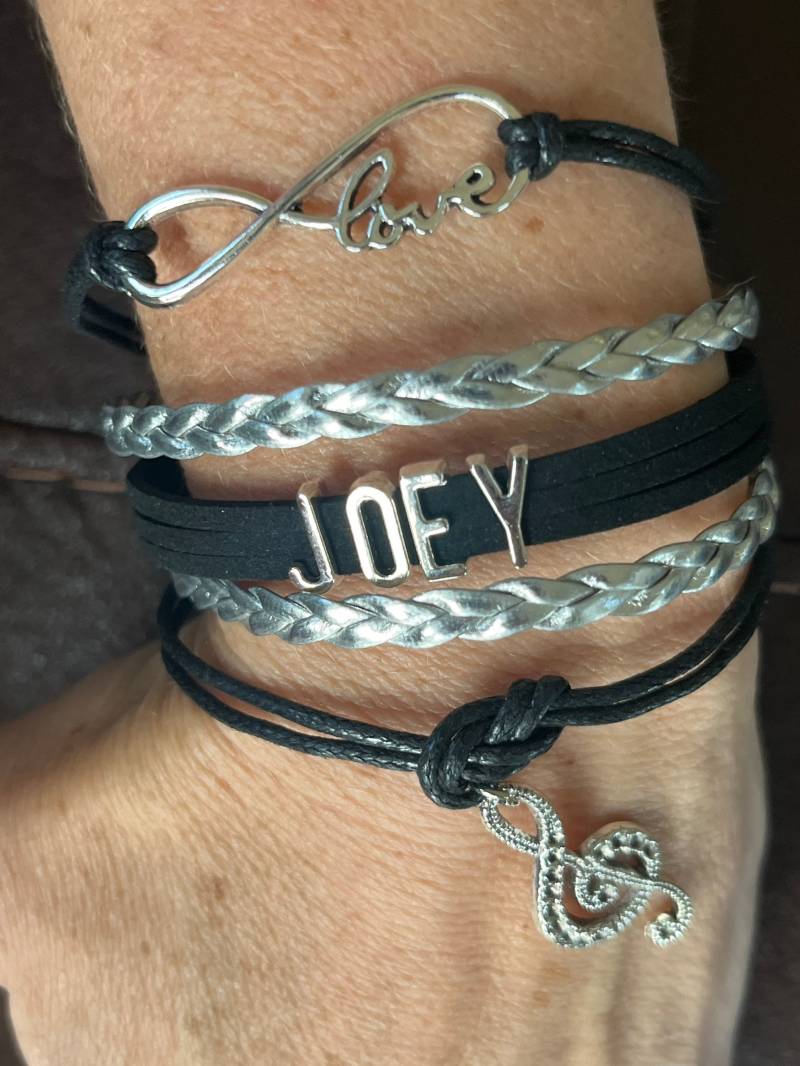 Handgefertigtes Infinity Musik Liebe Joey Nkotb New Kids On The Block Verstellbares Bettelarmband Magic Summer von BeyondInfinityStudio