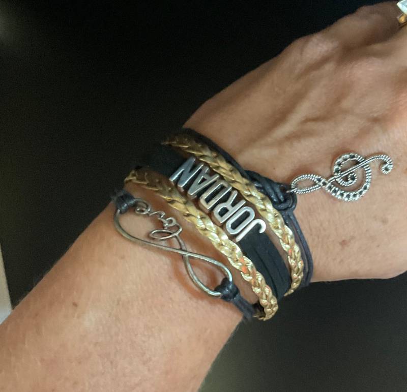Handgefertigtes Infinity Musik Liebe Jordan Nkotb New Kids On The Block Verstellbares Bettelarmband Magic Summer von BeyondInfinityStudio