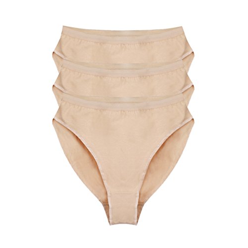 Bezioner Ballett Dance Slip Panty Tanzen Unterwäsche 3er Pack Beige Für Kinder und Erwachsene Beige Kinder 120cm von Bezioner