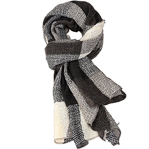 Bezioner Damen Schal Frauen Tücher Mädchen Kaschmirimitat Wraps Stola Halstücher Für winter herbst Frühling Grau von Bezioner