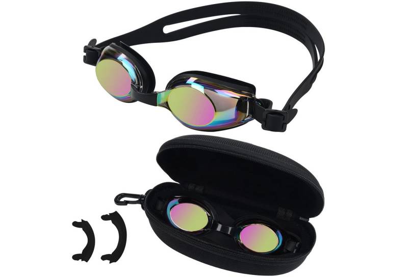 Bezzee Pro Schwimmbrille Taucherbrille für Kinder verstellbar Schwimmbrille für Kinder, (1-St), Kinderschwimmbrille mit Etui Schwarz von Bezzee Pro