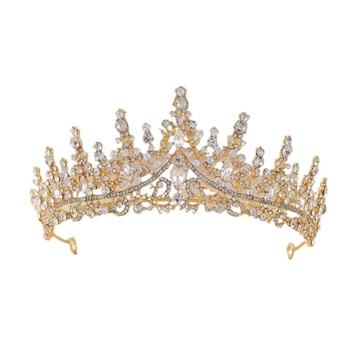 Diadem, Prinzessinnenkrone, Tiara, Hochzeit, Prinzessin, Kristall, Farben, Tiara, Brautschmuck, Geburtstag, Brautkrone, Hochzeit, Haar-Accessoires, Farbe:, Einheitsgröße, Künstliche Produkte mit von BgnEhRfL