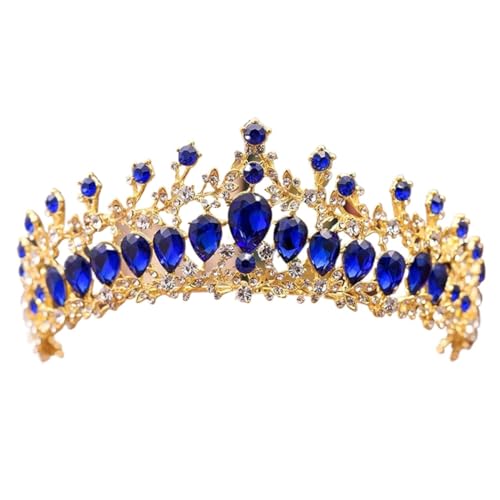 Tiara, Prinzessinnenkrone, Hochzeit Tiara Prinzessin Braut Kopfschmuck Strass Krone Süße Prinzessin Haarschmuck Hochzeit Hochzeitskleid Zugang (Farbe: A) (Color : E) von BgnEhRfL