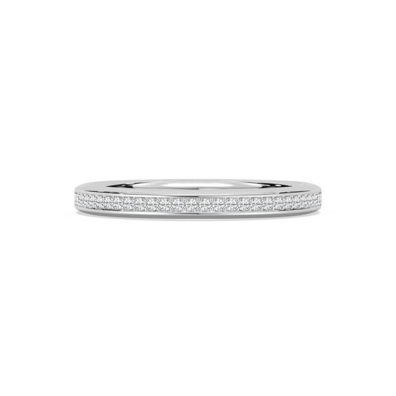 Moissanite Full Pave Eternity Band, 925 Sterling Silber Ehering, Weihnachtsgeschenk von BhavaniJewelsIndia