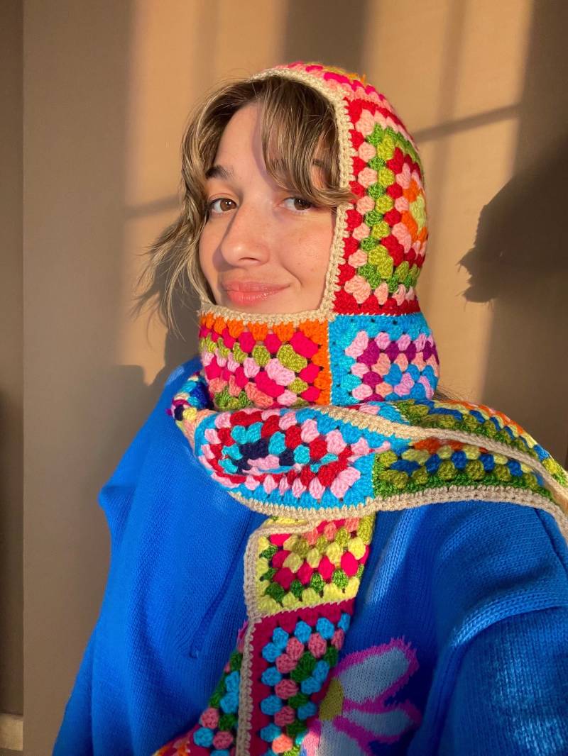 Bunt Gehäkelte Balaclava Schal Handgemachte Winter Warme Mütze von Bhavass