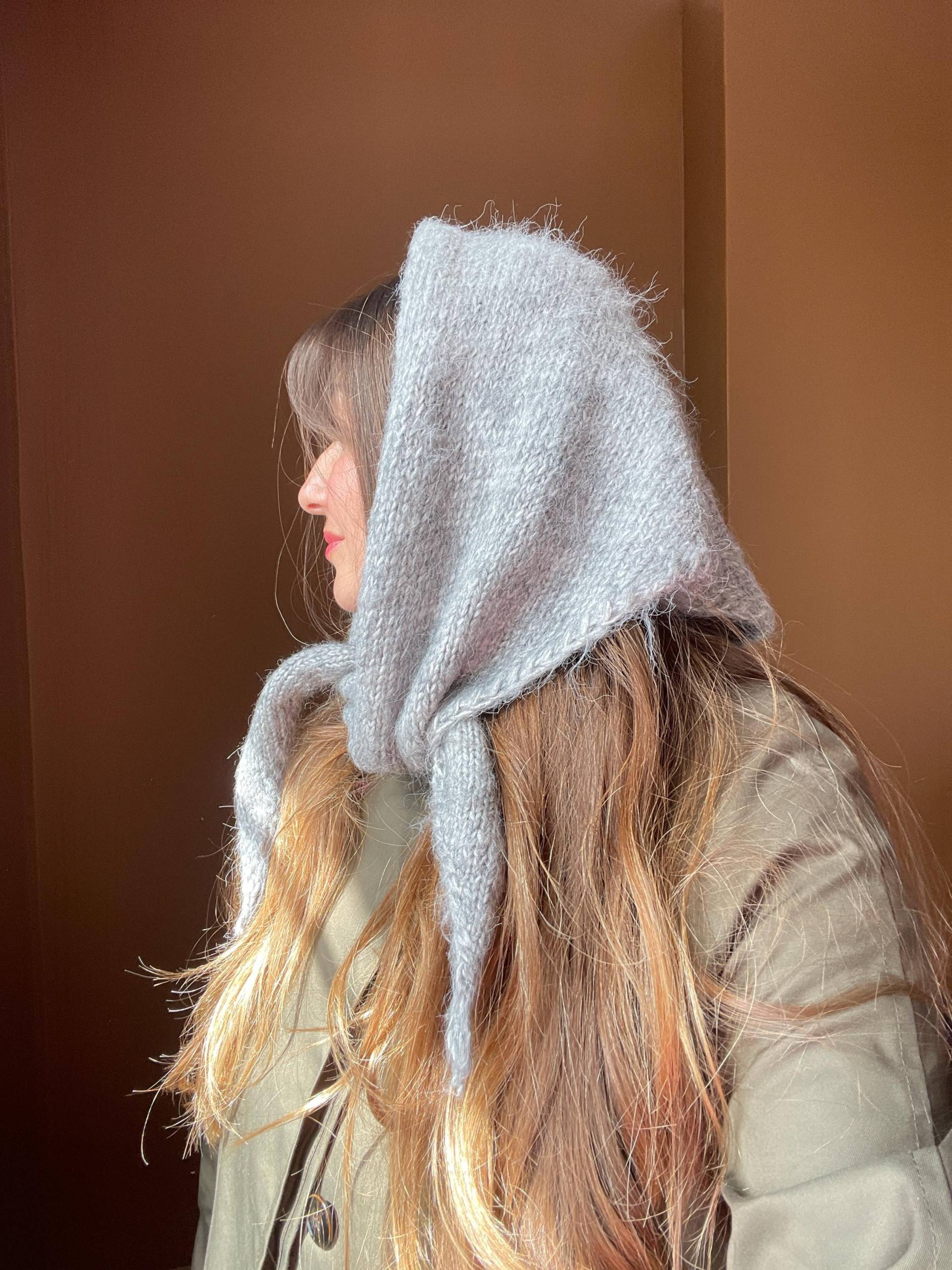 Handgefertigter Häkelschal Mit Kapuze Vintage-strickschal von Bhavass