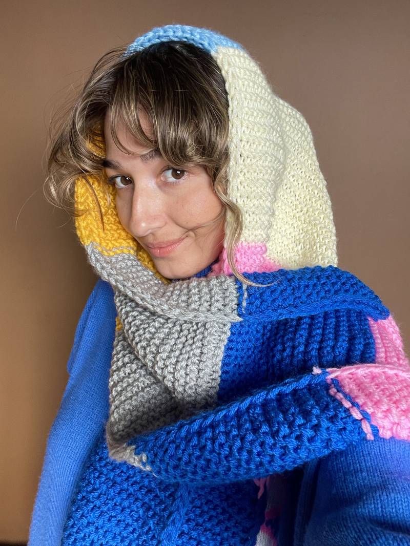 Handgestrickter Bunter Häkelschal Unisex Winter Wear von Bhavass