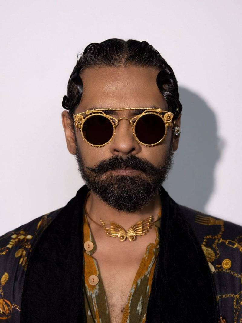 Dinero Sonnenbrillen/925 Sterling Silber 18K Vergoldet Runde Gläser Designer Handgemacht Uv Geschützt Testen Und Kaufen Party Rahmen von BhavyaRameshJewelry