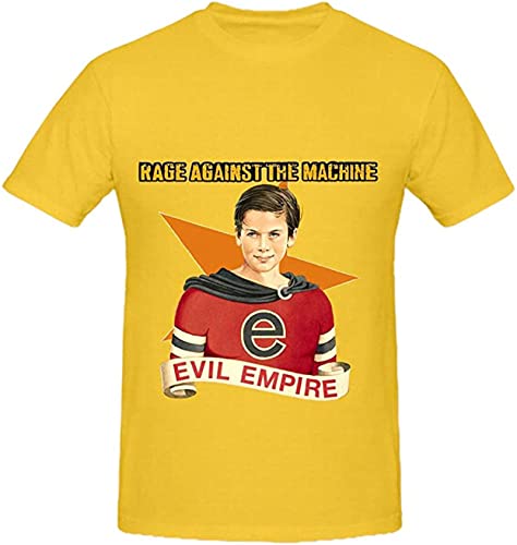 zulian Rage Against The Mach Evil Empire Soul Men Round Neck Cool Shirt M, Gelb von zulian
