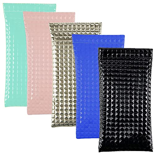 Bhina 5 Stücke Leder Sonnenbrillen Beutel,Stilvolle Brillentasche,Einstecketuis Sonnenbrillenetui,Brillentasche Damen,Tragbar Sonnenbrillen Etui,Verwendet Für Myopie,Sonnenbrillen,Lesebrillen von Bhina