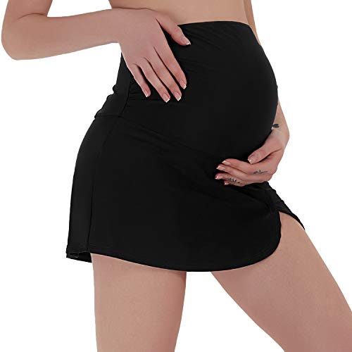 Bhome Umstands-Baderock mit hoher Taille, Bikinihose mit integriertem Slip - Schwarz - Large Bhome Umstands-Baderock mit hoher Taille, Bikinihose mit integriertem Slip - Schwarz - Large von Bhome