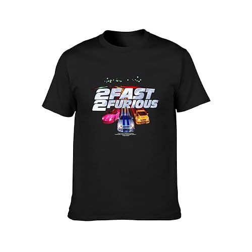 2 Fast 2 Furious T-Shirt Men Round Neck Clothing Black M von Bi Yi Qi