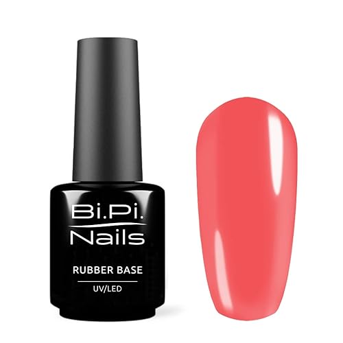 Bi. Pi. Nails, Rubber Base 15 ml, professioneller Nagellack, semi-permanent, Nail Polish, Maniküre und Pediküre (Red Fruits) von Bi.Pi. Nails
