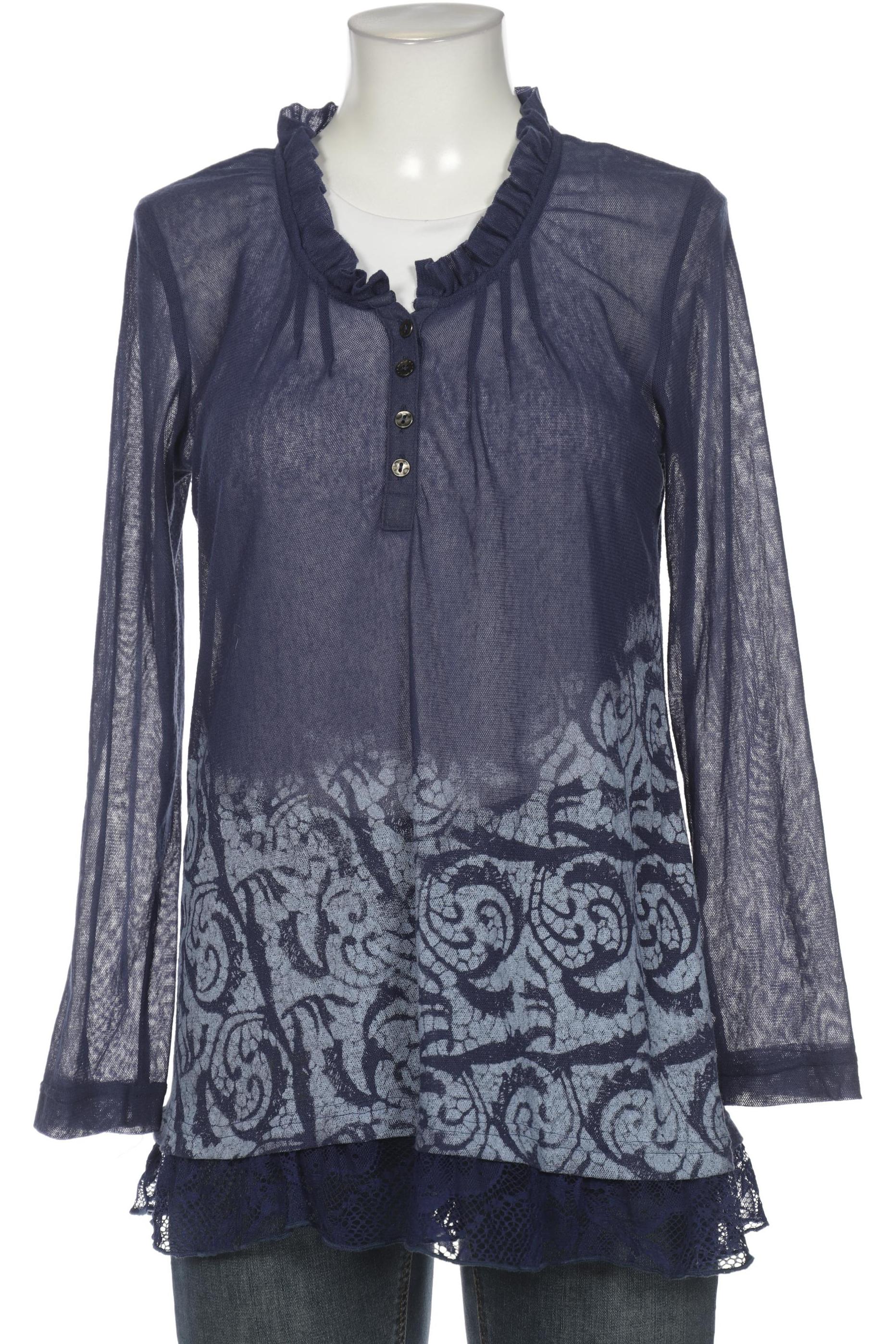 BiBA Damen Langarmshirt, marineblau, Gr. 38 von BiBA