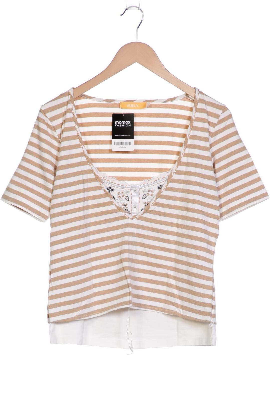 BiBA Damen T-Shirt, braun, Gr. 38 von BiBA