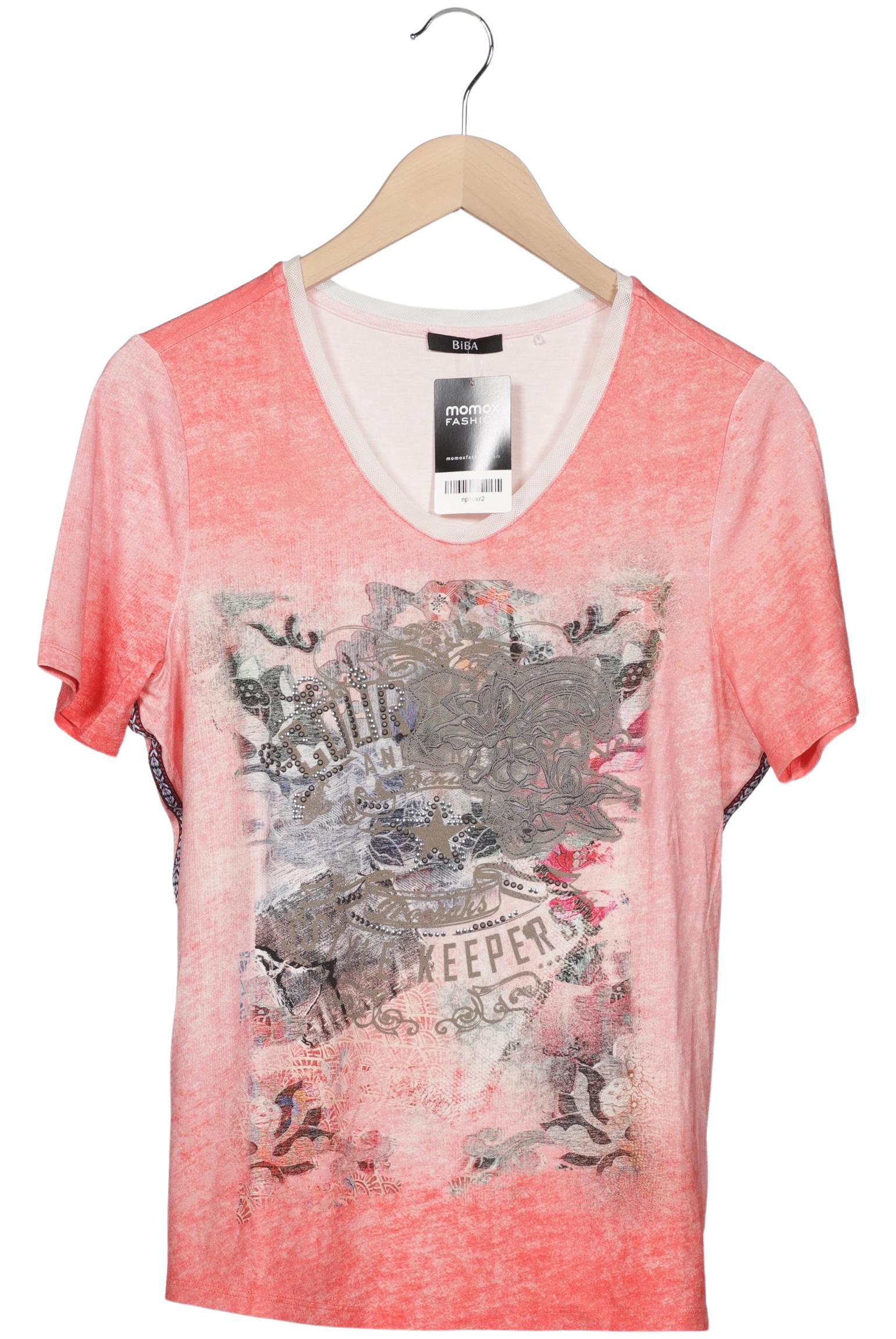 BiBA Damen T-Shirt, pink, Gr. 38 von BiBA