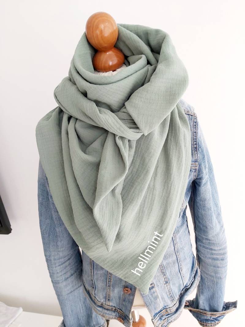 xxl Musselintuch Musselin Halstuch Dreieckstuch von BiMiPlott