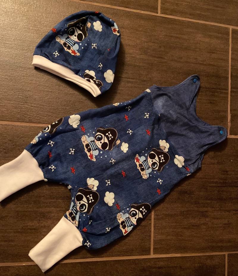 strampler Und Beanie, Größe 62 Aus Jersey von BiSchmisNaehChaos