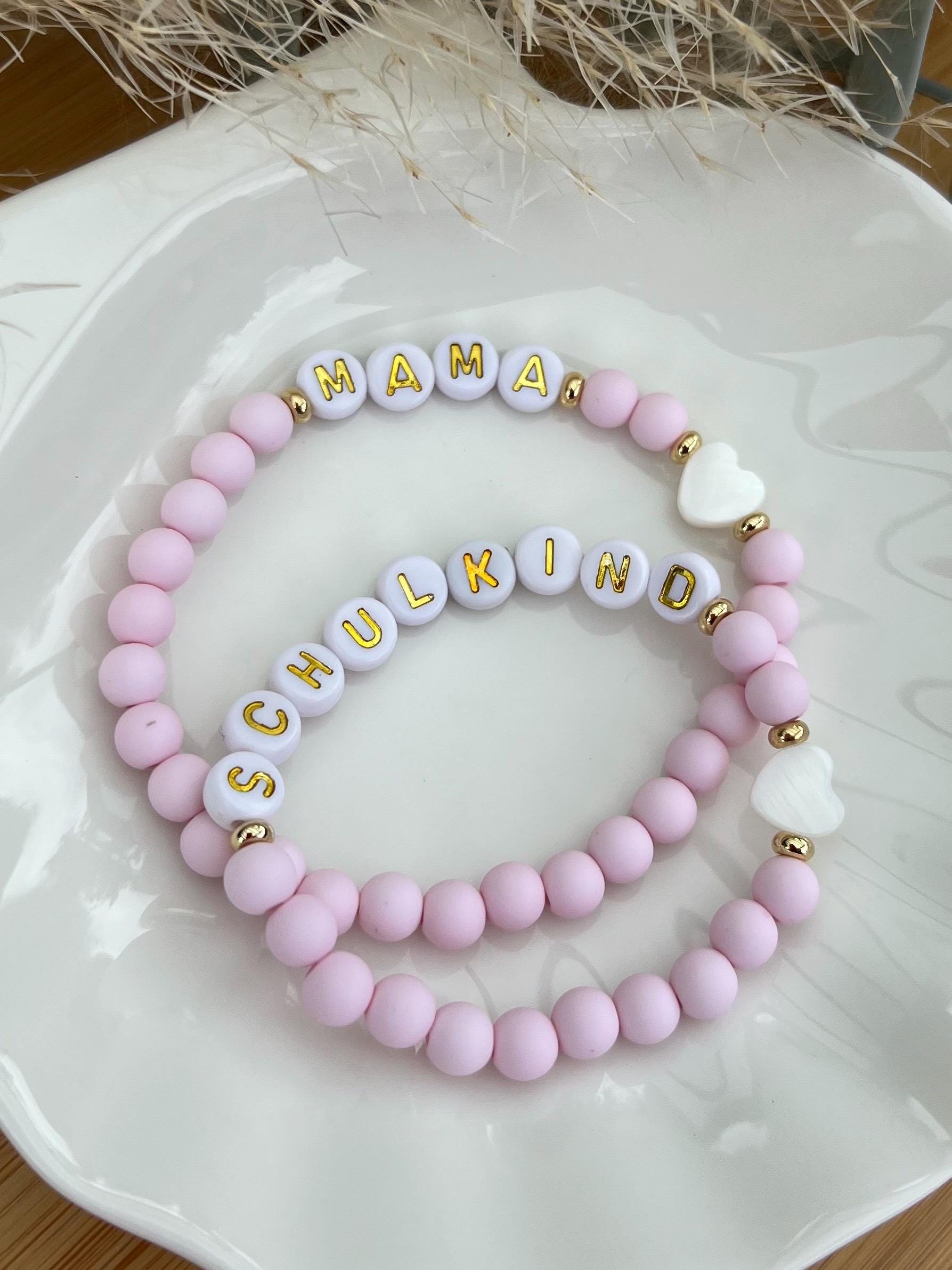 Schulkind Set - Mama Und Kind Armband-Set Zum Schulanfang, Geschenk Schultüte, Einschulung Set Mama-Schulkind, Kinderarmband, Schulkind Schulkind Set - Mama Und Kind Armband-Set Zum Schulanfang, Geschenk Schultüte, Einschulung Set Mama-Schulkind, Kinderarmband, Schulkind von BiSu4you