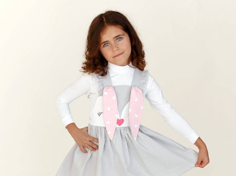 Bezauberndes Kleinkind Halloween Kostüm - Häschen Kleid Mit Gesicht Applikation Party Für Mädchen Outfit Maskerade von BiaggiBoutique