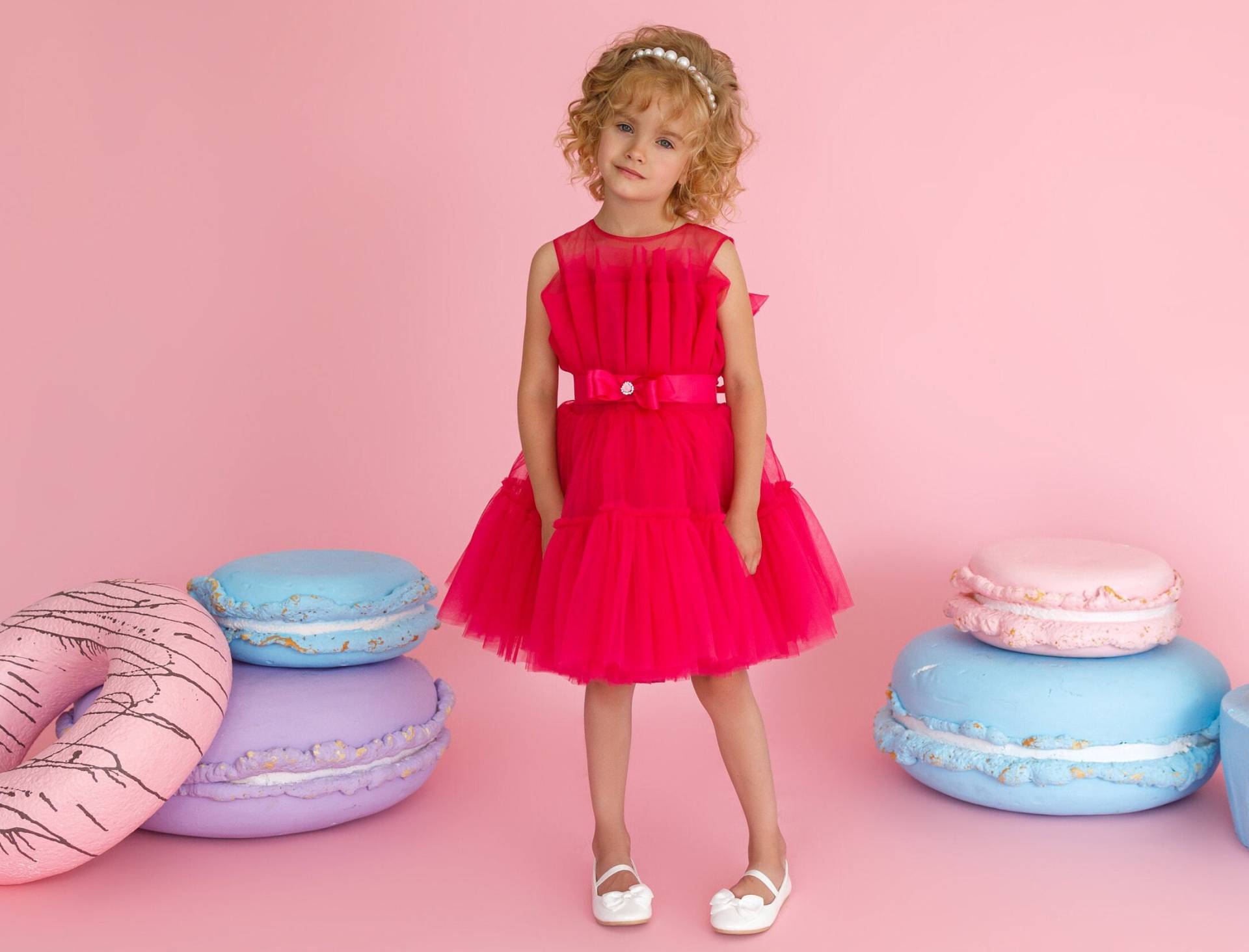 Mädchen & Kleinkind Partykleid - Hot Pink Elegance in Tüll Perfekte Prinzessin Und Geburtstagskleidung von BiaggiBoutique