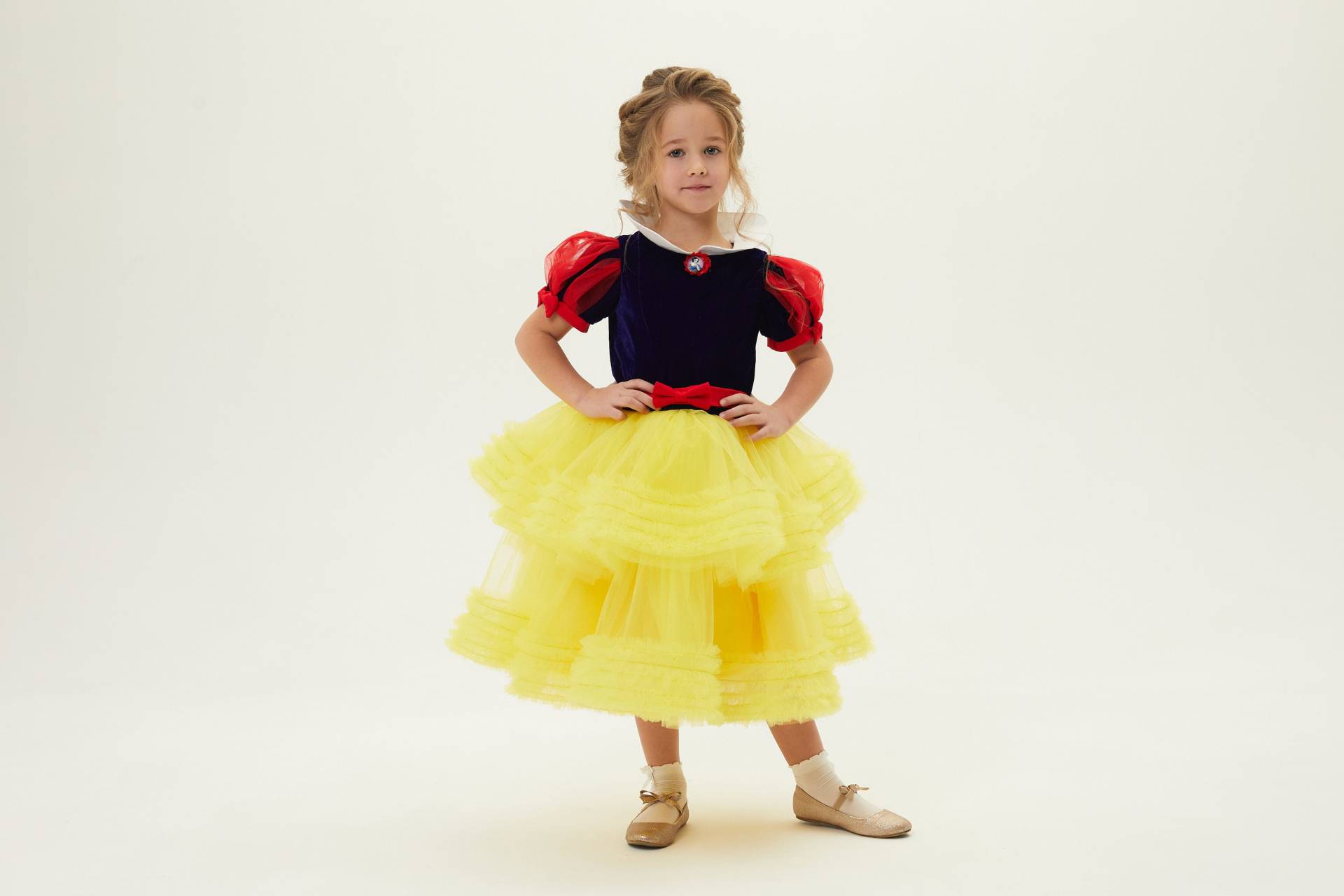 Tutu Kleid Prinzessin Halloween Kostüm. Geburtstag Tüll Mädchen Gelb von BiaggiBoutique