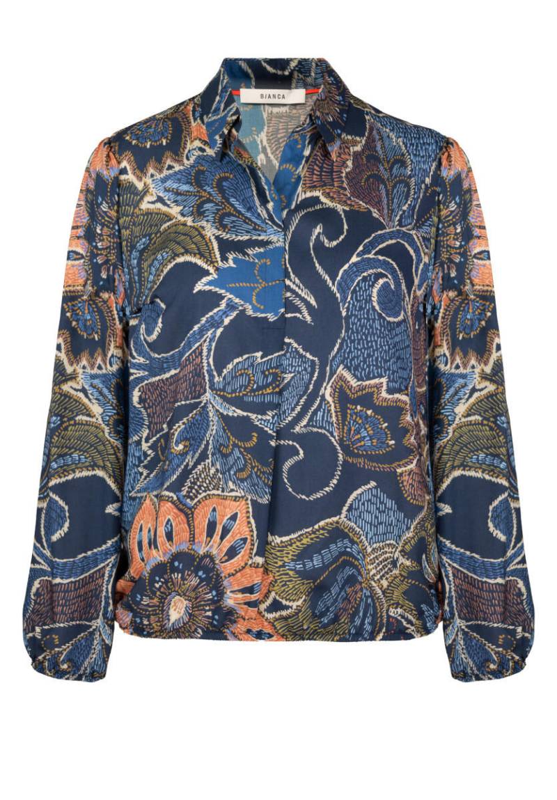 Bianca - Bluse mit Hemdkragen - Adina blau - Gr. - 38 von Bianca