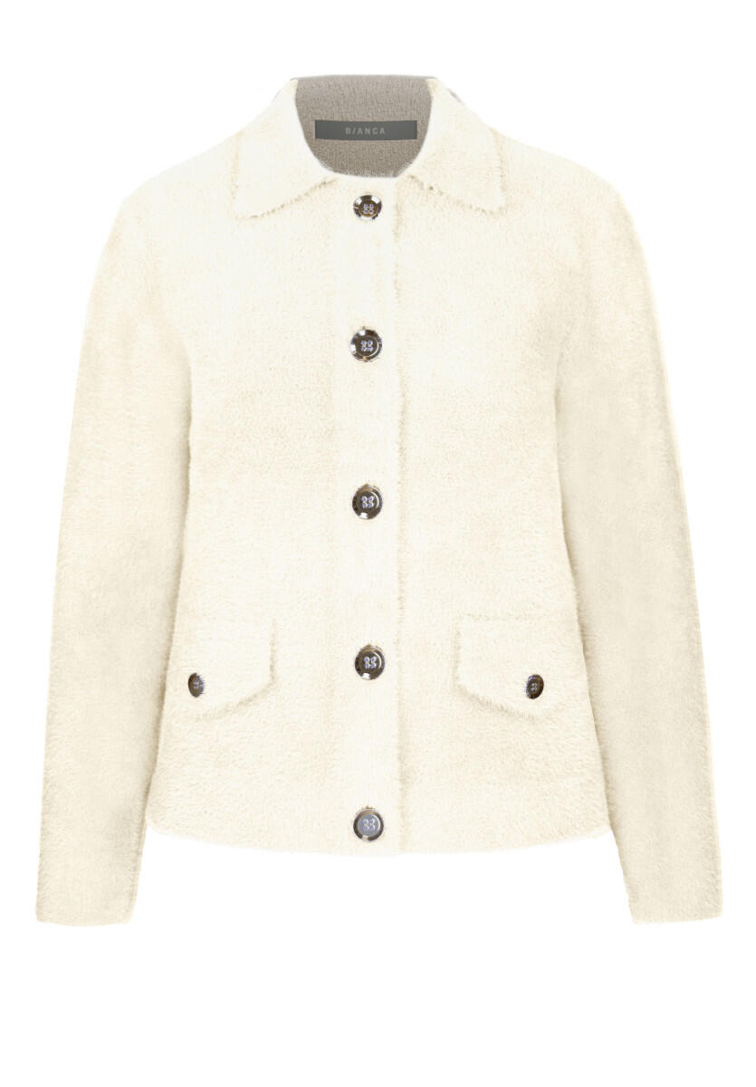 Bianca - Strickjacke aus kuscheligem Federgarn - Bess beige - Gr. - 36 von Bianca