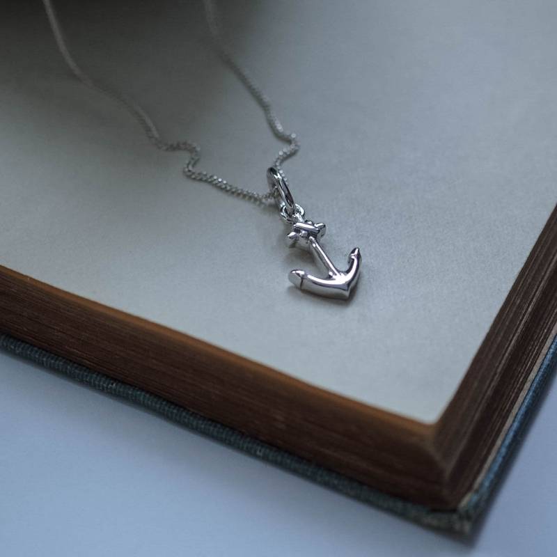 Anker Halskette Aus Sterling Silber von BiancaJonesJewellery