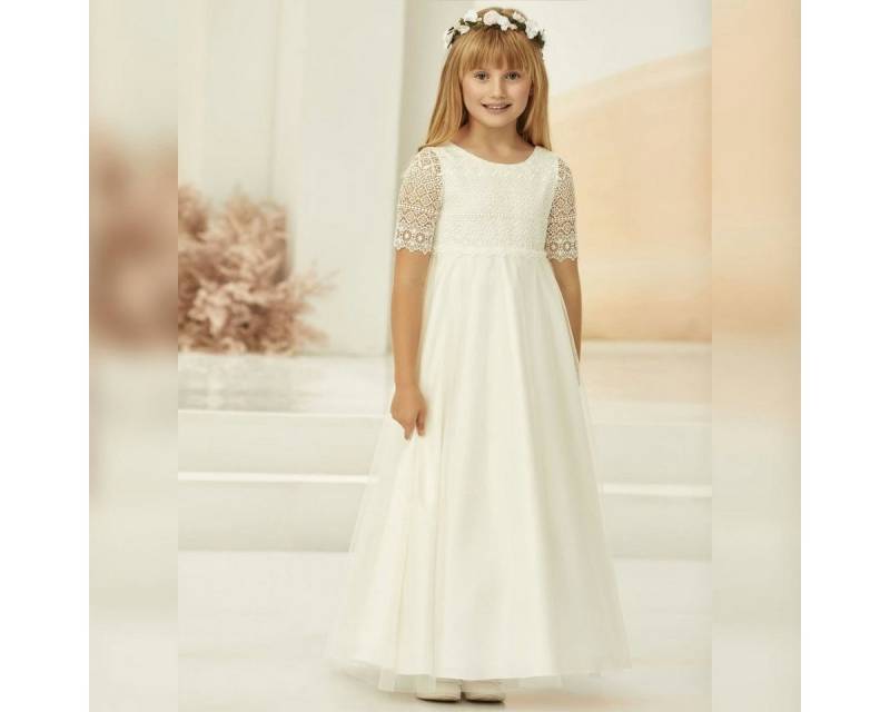 Bianco Evento Partykleid Blumenmädchenkleid Kommunionkleid Blumenmädchenkleid ME2400 von Bianco Evento