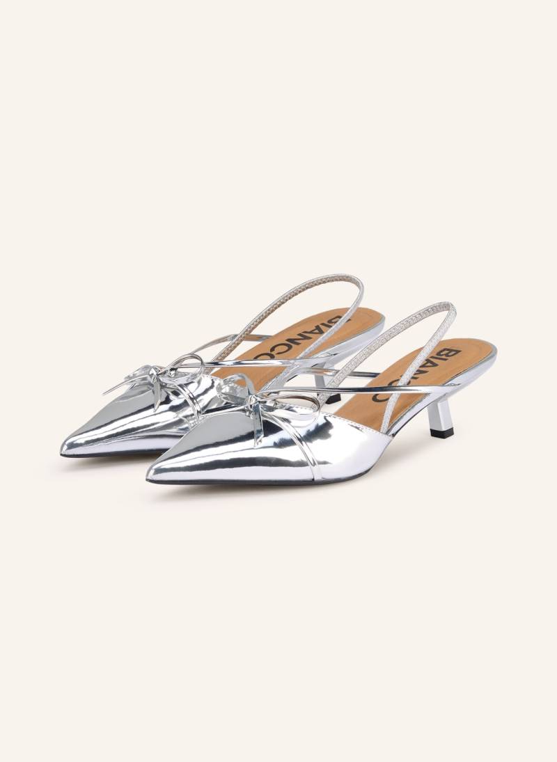 Bianco Slingpumps silber von Bianco