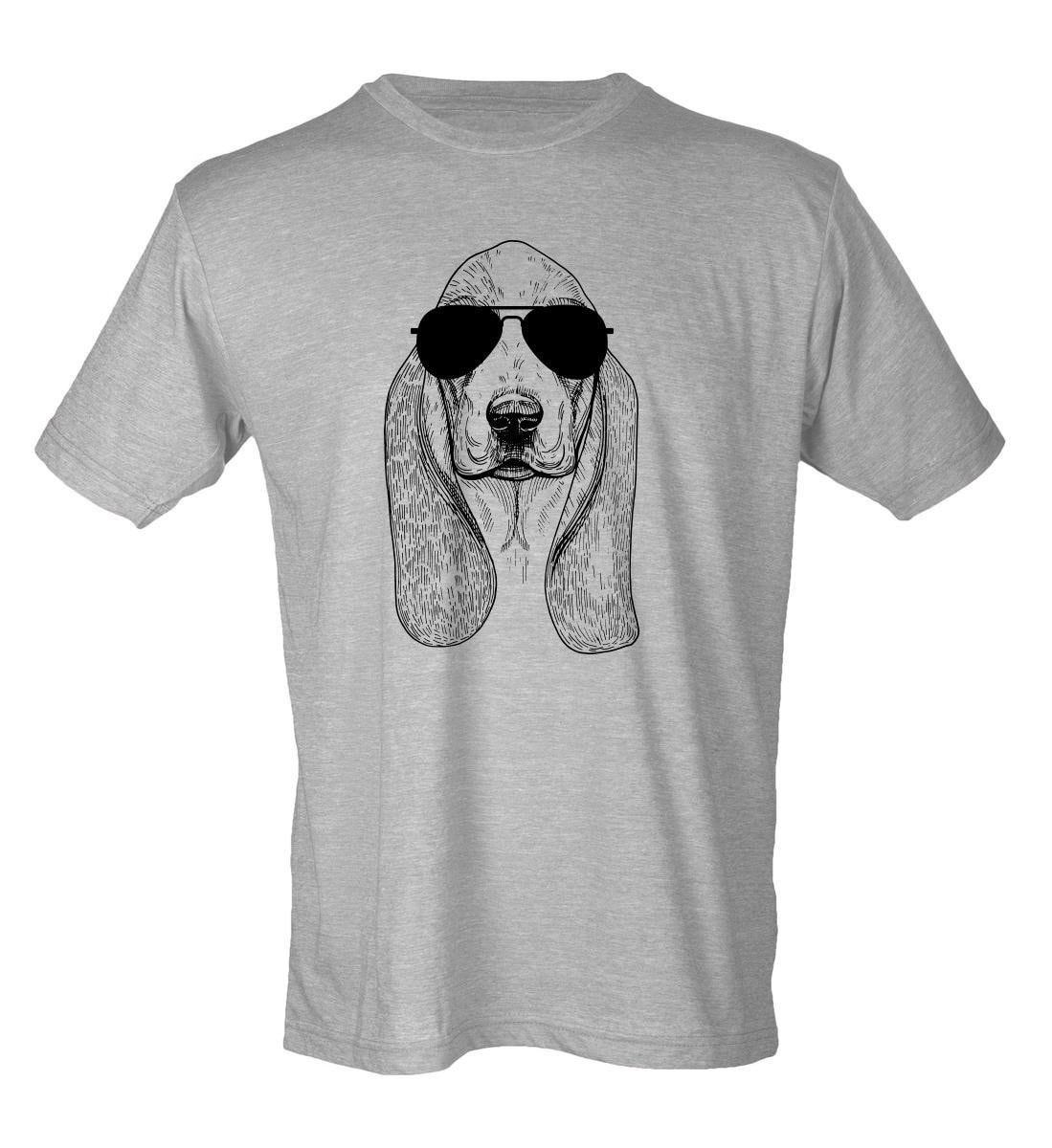 Bassett Hound in Sonnenbrille - Vintage-stil Hipster Unisex-T-Shirt Bassett Hound in Sonnenbrille - Vintage-stil Hipster Unisex-T-Shirt von BiasAndBourbon