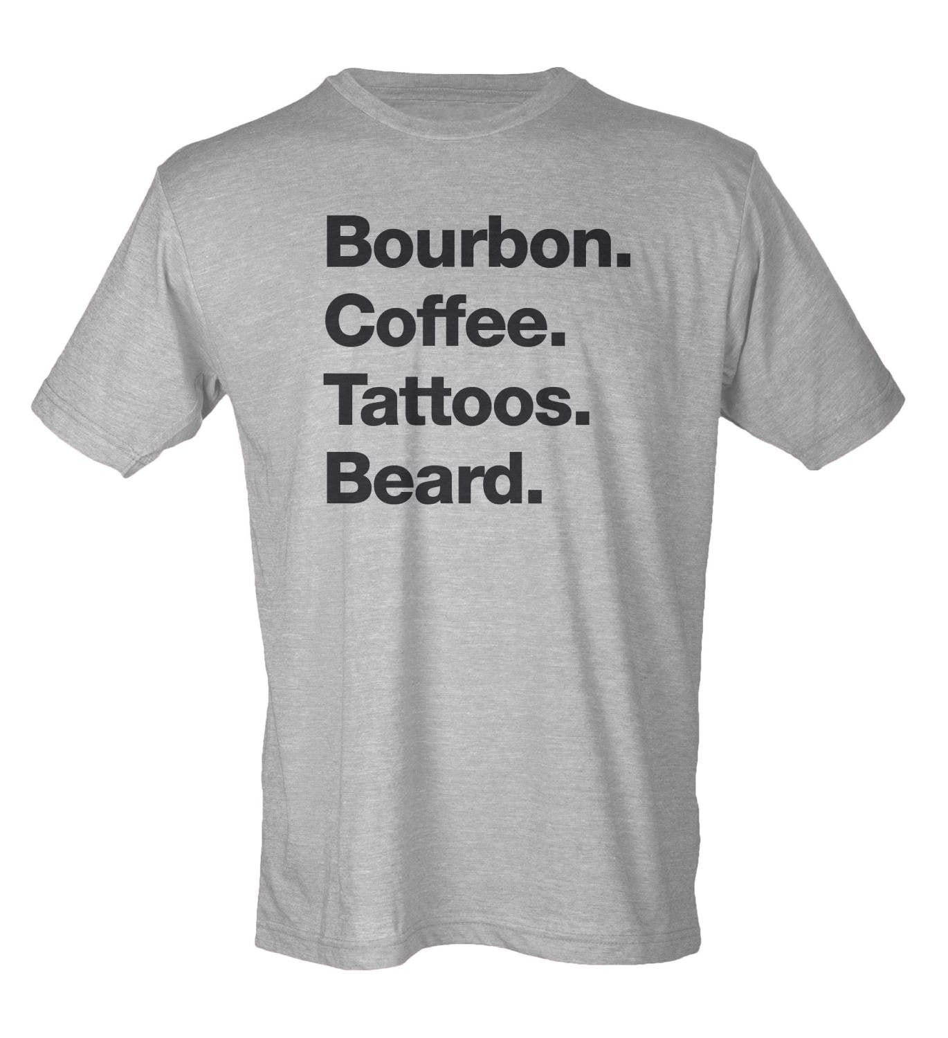 Bourbon Kaffee Tattoos Bart - Hipster Unisex T-Shirt Bourbon Kaffee Tattoos Bart - Hipster Unisex T-Shirt von BiasAndBourbon