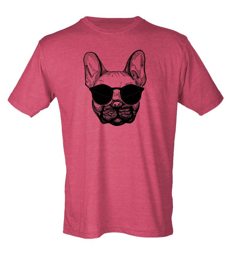Frenchie in Sonnenbrille - Vintage-stil Hipster Unisex-T-Shirt Frenchie in Sonnenbrille - Vintage-stil Hipster Unisex-T-Shirt von BiasAndBourbon