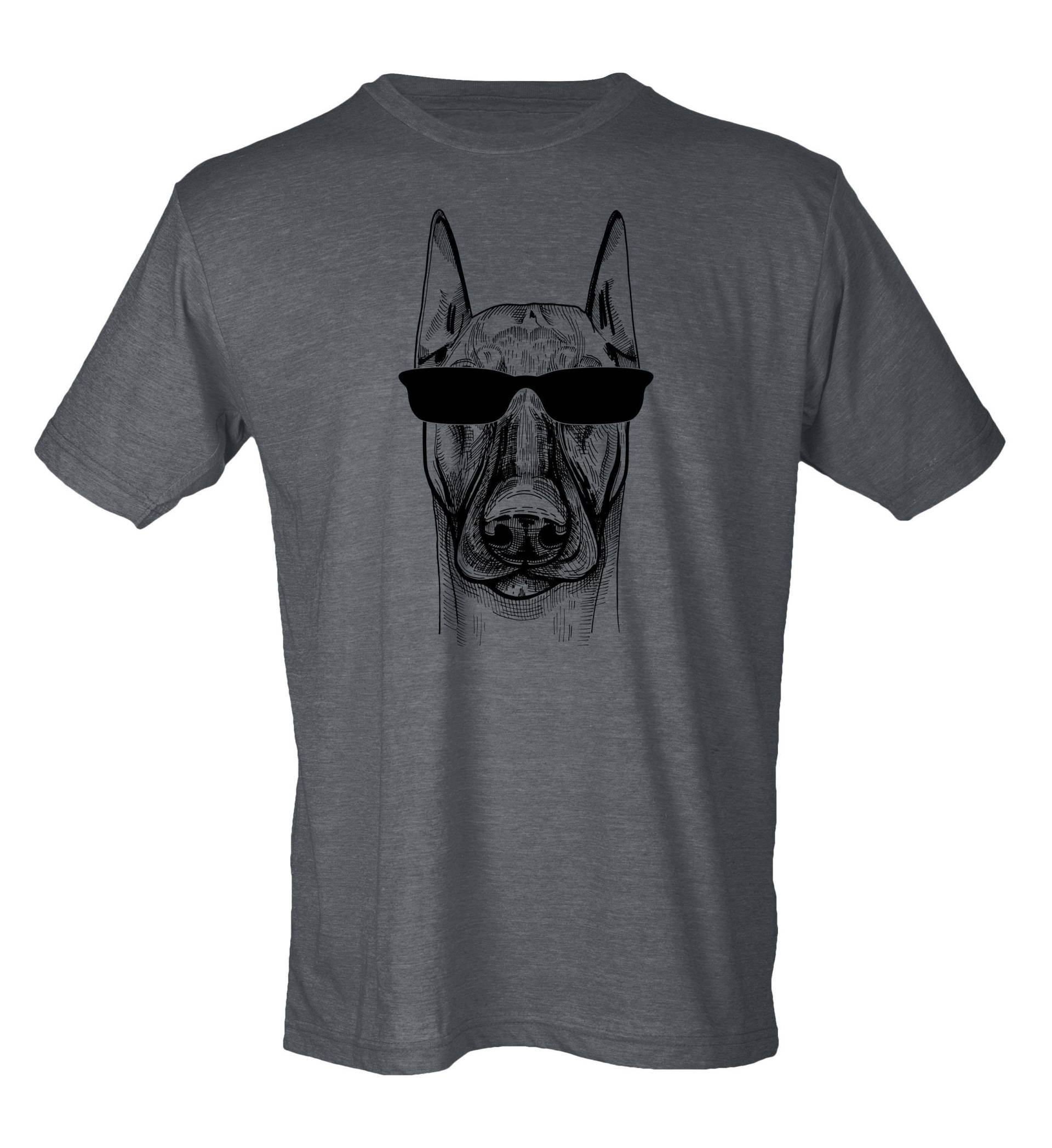Große Dänin in Sonnenbrille - Vintage-stil Hipster Unisex-T-Shirt Große Dänin in Sonnenbrille - Vintage-stil Hipster Unisex-T-Shirt von BiasAndBourbon