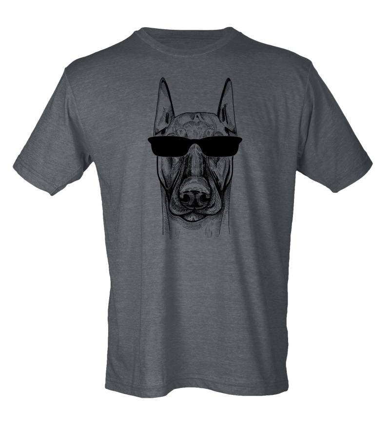 Große Dänin in Sonnenbrille - Vintage-stil Hipster Unisex-T-Shirt Große Dänin in Sonnenbrille - Vintage-stil Hipster Unisex-T-Shirt von BiasAndBourbon