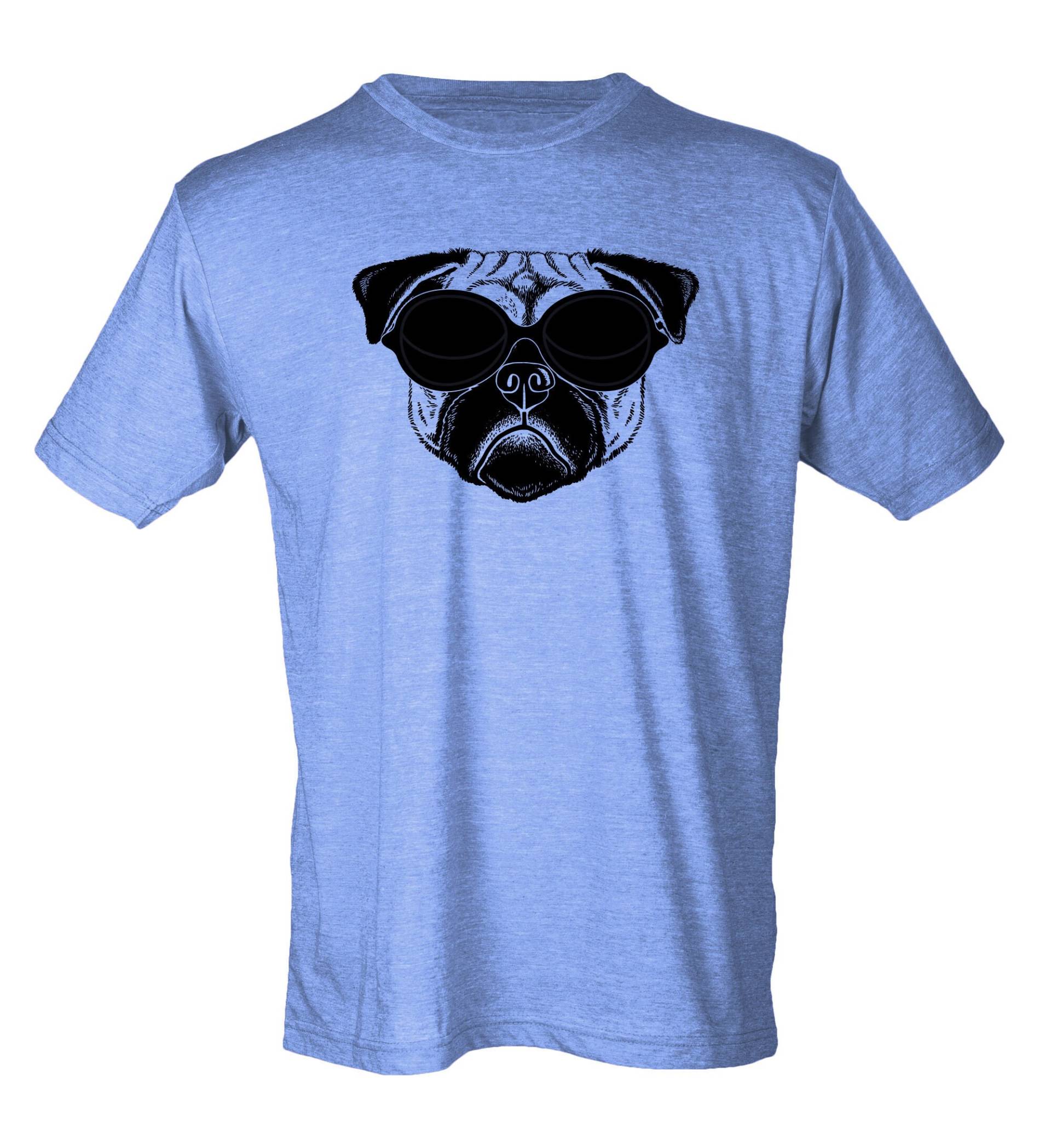 Mops in Sonnenbrille - Vintage-stil Hipster Unisex T-Shirt Mops in Sonnenbrille - Vintage-stil Hipster Unisex T-Shirt von BiasAndBourbon