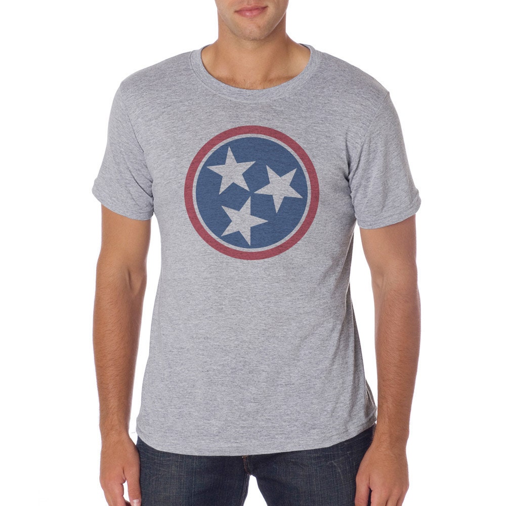 Tennessee-Tri-star - Hipster Unisex-T-Shirt Für Liebhaber Der Tn Tennessee-Tri-star - Hipster Unisex-T-Shirt Für Liebhaber Der Tn von BiasAndBourbon