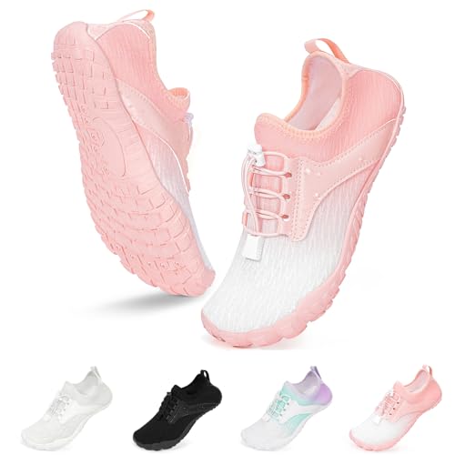 BibHoly Badeschuhe Damen Herren Wasserschuhe Kinder Barfuss Schuhe Strandschuhe, Schnelltrocknende rutschfest, Schwimmschuhe für Beach Pool Yoga Wandern von BibHoly