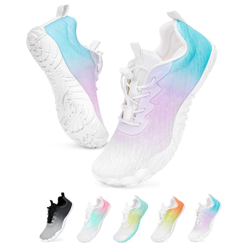 BibHoly Badeschuhe Damen Herren Wasserschuhe Kinder Barfuss Schuhe Strandschuhe, Schnelltrocknende rutschfest, Schwimmschuhe für Beach Pool Yoga Wandern von BibHoly