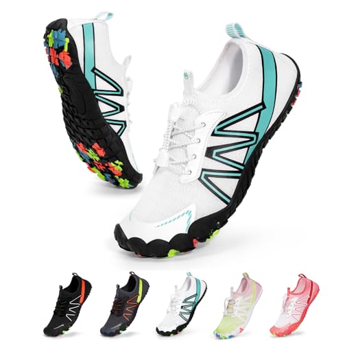 BibHoly Badeschuhe Damen Herren Wasserschuhe Kinder Barfuss Schuhe Strandschuhe, Schnelltrocknende rutschfest, Schwimmschuhe für Beach Pool Yoga Wandern von BibHoly