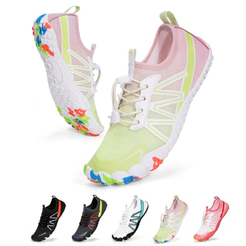 BibHoly Badeschuhe Damen Herren Wasserschuhe Kinder Barfuss Schuhe Strandschuhe, Schnelltrocknende rutschfest, Schwimmschuhe für Beach Pool Yoga Wandern von BibHoly
