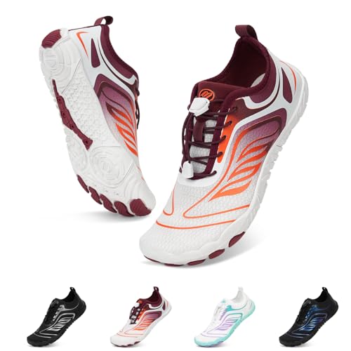 BibHoly Badeschuhe Damen Herren Wasserschuhe Kinder Barfuss Schuhe Strandschuhe, Schnelltrocknende rutschfest, Schwimmschuhe für Beach Pool Yoga Wandern von BibHoly