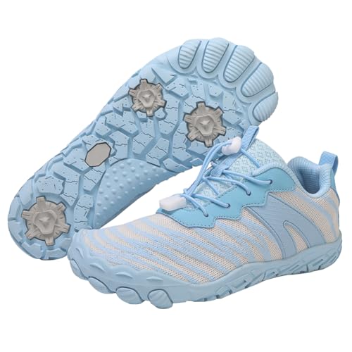 BibHoly Barfußschuhe Damen Herren Barfussschuhe Leicht Atmungsaktiv Traillaufschuhe rutschfest Fitnessschuhe Walkingschuhe mit Zero-Drop Solhe von BibHoly