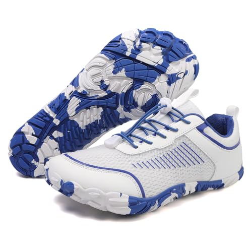 BibHoly Barfußschuhe Damen Herren Barfussschuhe Leicht Atmungsaktiv Traillaufschuhe rutschfest Fitnessschuhe Walkingschuhe mit Zero-Drop Solhe von BibHoly