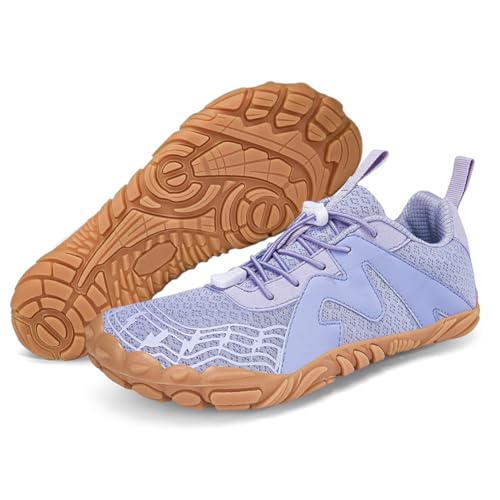 BibHoly Barfußschuhe Damen Herren Barfussschuhe Leicht Atmungsaktiv Traillaufschuhe rutschfest Fitnessschuhe Walkingschuhe mit Zero-Drop Solhe von BibHoly