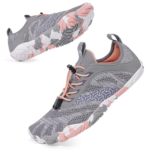 BibHoly Barfuss Schuhe Damen Herren Barfußschuhe, Leicht Atmungsaktiv Traillaufschuhe rutschfest Fitnessschuhe für Fitnessstudio und Outdoor-Aktivitäten von BibHoly