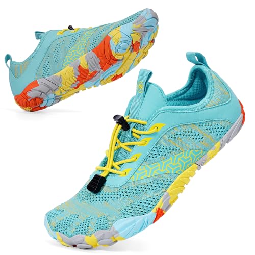 BibHoly Barfuss Schuhe Damen Herren Barfußschuhe, Leicht Atmungsaktiv Traillaufschuhe rutschfest Fitnessschuhe für Fitnessstudio und Outdoor-Aktivitäten von BibHoly